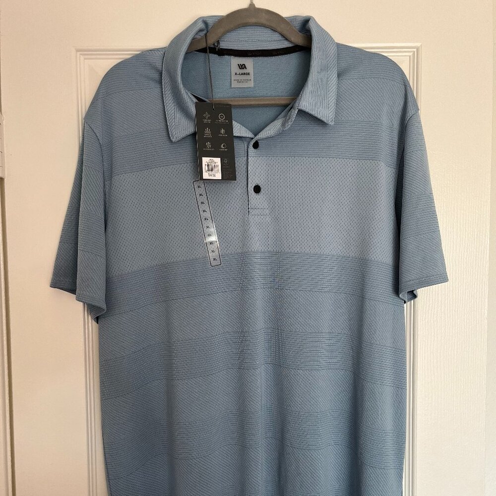 Mens blue performance polo (brand new)